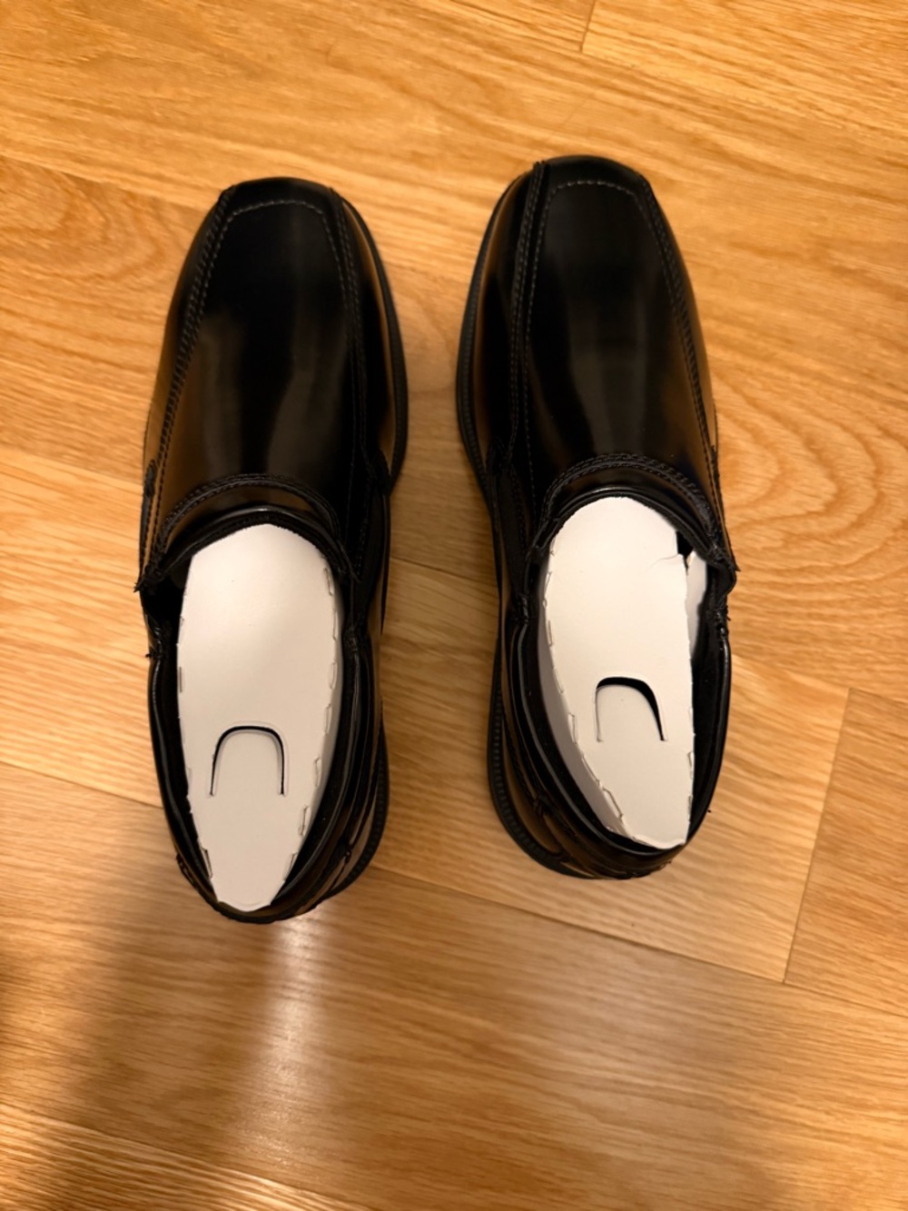 Nunn Bush Black Bleeker St Men's Slip-On Oxfords